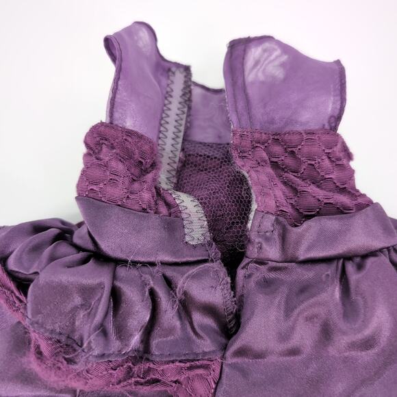 Unbranded Deep Purple Ankle Length Doll Formal Lined Dress for 18 inch Dolls GUC - Picture 10 of 12